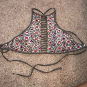 High neck bikini top